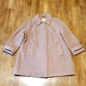 Appleseed's Wool Balmacaan Coat Womens Size 1X Camel Tan